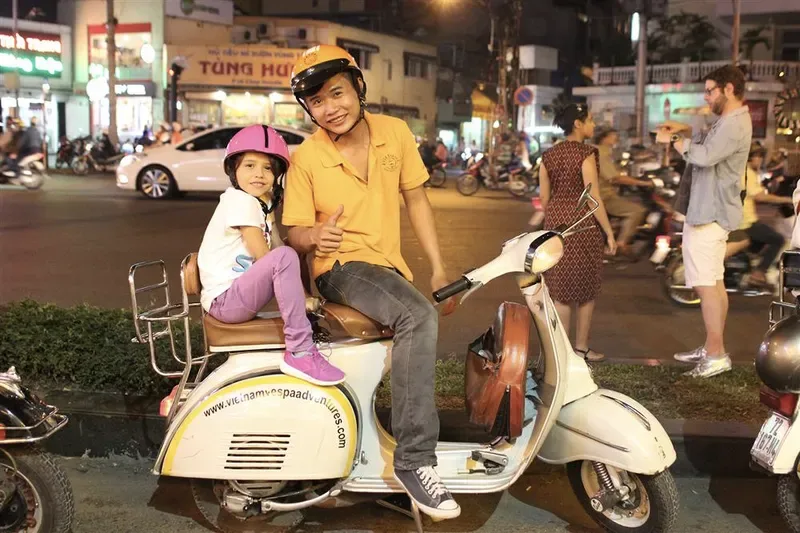 Vespa Tour Saigon After Dark