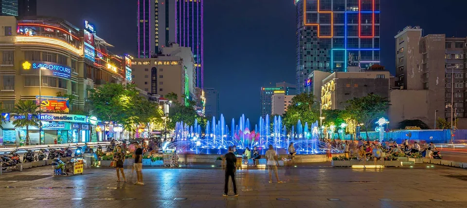 Football Tournament Viewing on Nguyen Hue Walking Street