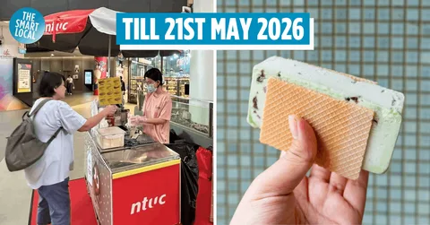 NTUC Free Ice Cream Giveaway - Boon Lay Bus Interchange