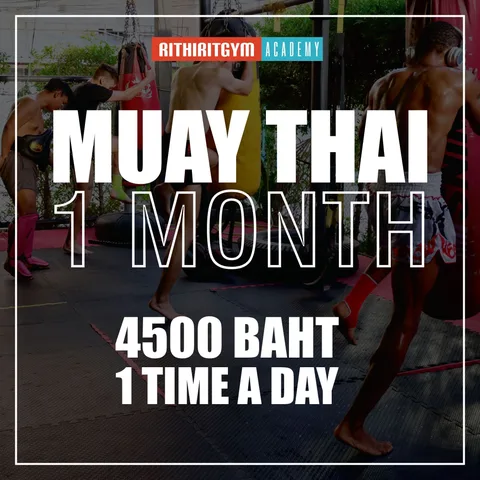 1-Month Muay Thai Training (1 Session Per Day)