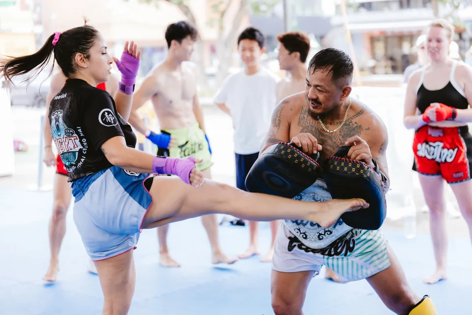Muay Thai Training with Trainer Gae
