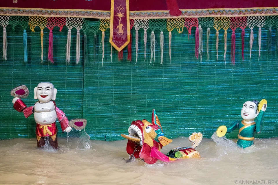 Traditional Water Puppet Show at Golden Dragon Water Puppet Theater
